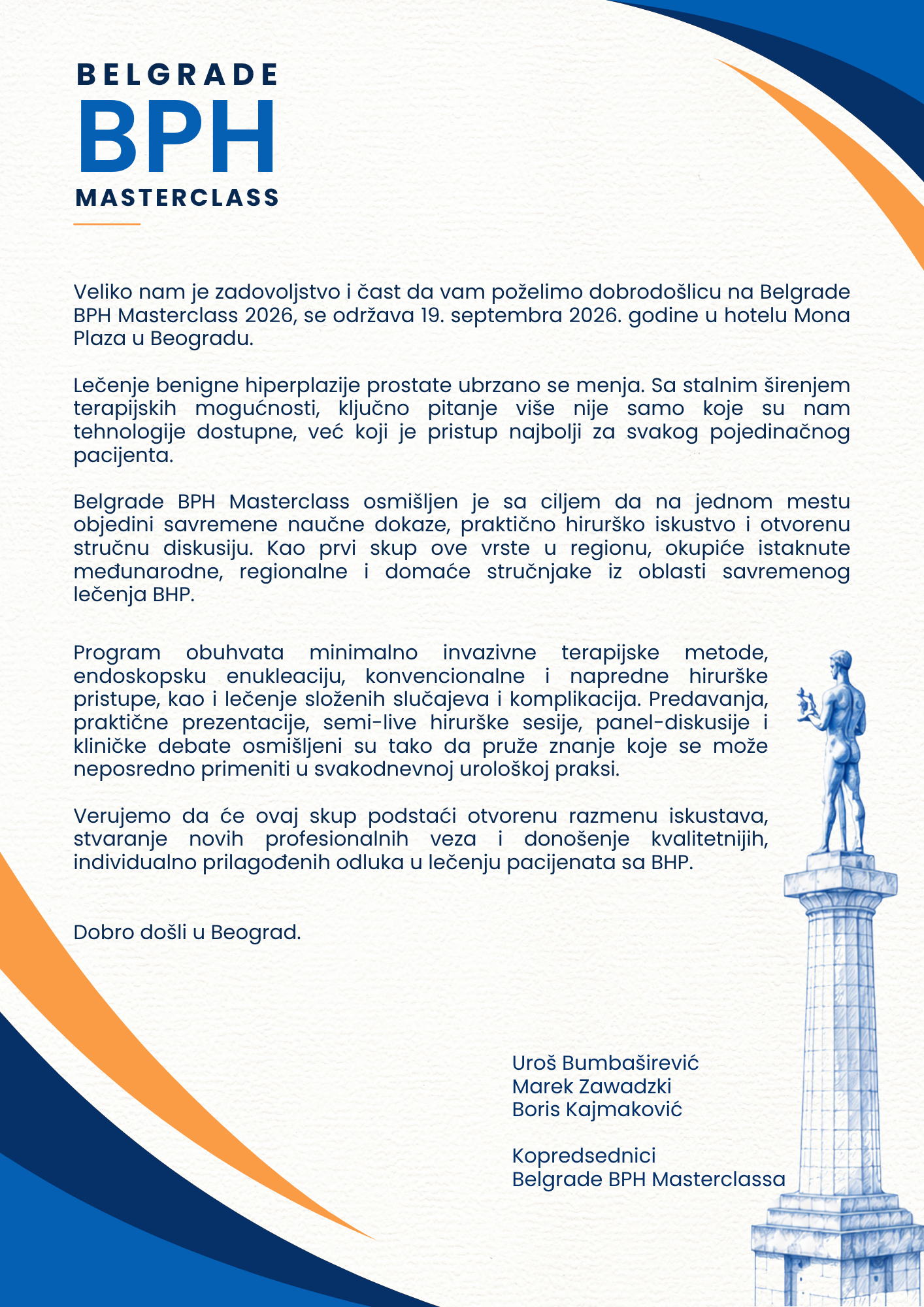 Pozdravno pismo - BPH Masterclass